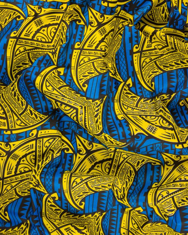 Polynesian fabric ITOITO Yellow - Tissushop